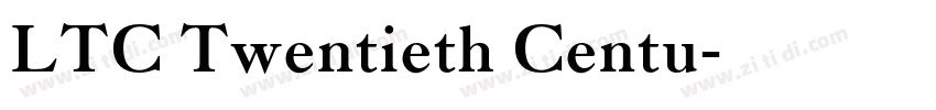 LTC Twentieth Centu字体转换 LTC Twentieth Centu字体转换